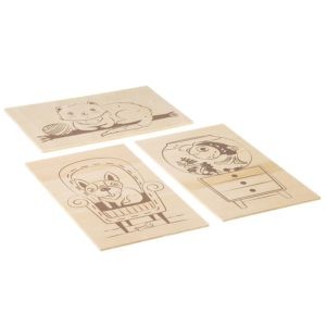 Основы для выжигания "Домашние питомцы" BONDIBON 11,5Х18,5 см., 3 шт.