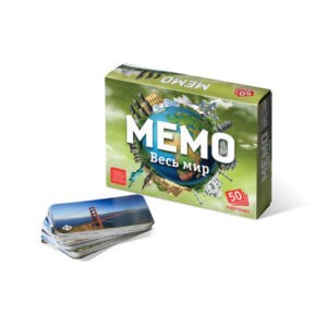 Настольная игра "Мемо. Весь мир", Нескучные игры