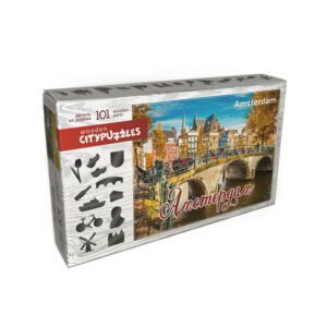 Фигурный деревянный пазл "Амстердам", 101 деталь (Citypuzzles)