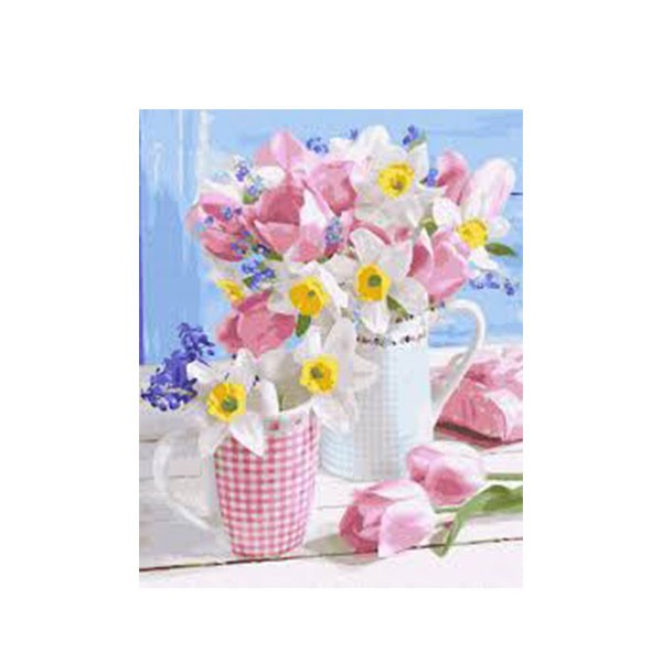 Картина по номерам "Весенние цветы", GX36058