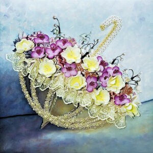 Мозаика из пайеток на холсте "Романтика дождя", Волшебная мастерская