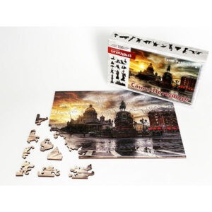 Фигурный деревянный пазл "Санкт-Петербург", 105 деталей (Citypuzzles)