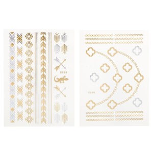 Набор тату-арт "EVA MODA. Золото и серебро", Bondibon