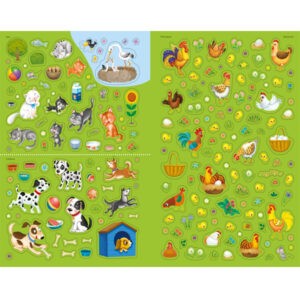 "Книга с наклейками. Домашние животные", Робинс