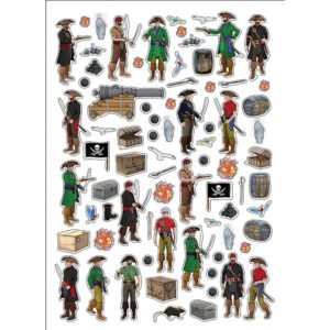 Книга с наклейками "Моя книга пиратов", Робинс