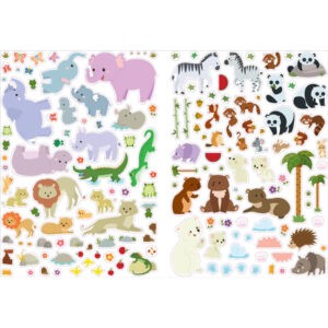 "Книга с наклейками. Животные", Робинс