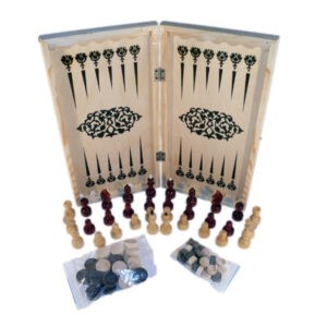 Настольная игра 3в1 "Шахматы, шашки, нарды", Колорит