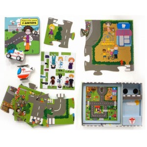 "Первая книга знаний. У доктора" (+набор для игры), Махаон