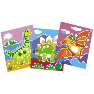 Набор раскрасок-трафаретов "Динозаврики", Айрис-Пресс