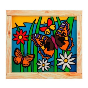 Набор для творчества "Раскраска пластилином: Бабочки-красавицы", LORI