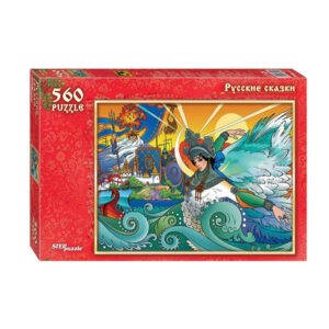 Пазл 560 деталей "Русские сказки: Царевна Лебедь", Step Puzzle