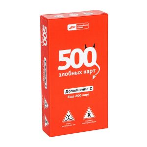 Дополнение к настольной игре "500 злобных карт". Набор красный (18+), Cosmodrome Games
