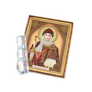 Алмазная мозаика "Икона Святая Княгиня Ольга", (27*33 см)