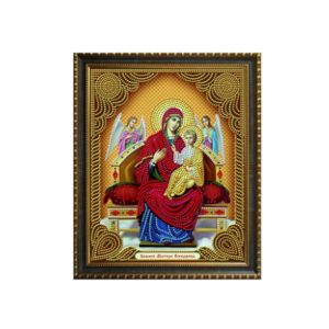 Алмазная мозаика "Икона Божией Матери Всецарица", (27*33 см)