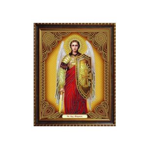 Алмазная мозаика "Икона Святой Архиепископ Михаил", (27*33 см)