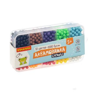 Набор для творчества Аквамозаика "Бусины" 1000 бусин, 10 цветов, (clasic) Bondibon