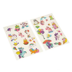 Татуировки переводные детские ТАТУ-АРТ "Единорожки" 30 штук, Bondibon