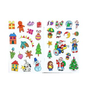 Новогодние сияющие наклейки "Волшебный новый год"