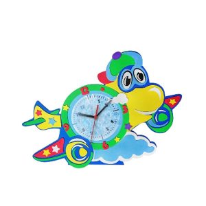 Набор для творчества из фоамирана "Детские часы. Самолет"