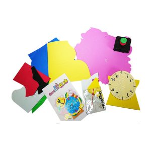 Набор для творчества из фоамирана "Детские часы. Самолет"