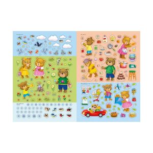 "Книга с наклейками. Мишки. 600 наклеек", Робинс