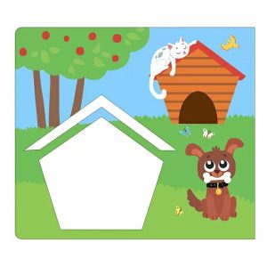 Мои первые трафареты " Цвета и формы", Робинс