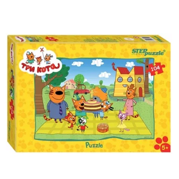 Пазл 104 деталей "Три кота", Step Puzzle Пазл 104 деталей "Три кота", Step Puzzle