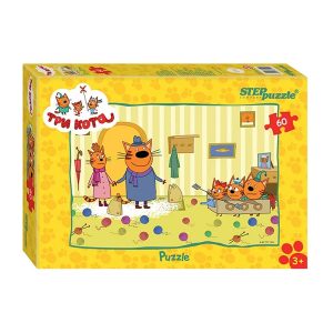 Пазл 60 деталей "Три кота", Step Puzzle