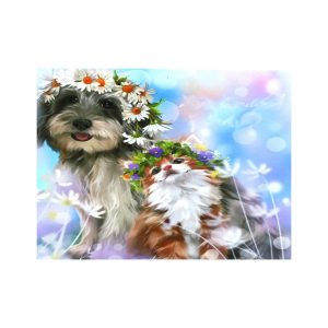 Картина по номерам "Друзья" 20*30 см