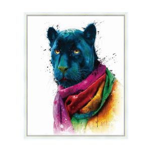 Алмазная мозаика «Чёрная пантера», 20х30 см