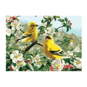 Картина по номерам "Птички", 40х50 см