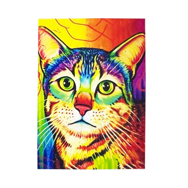 Алмазная мозаика «Радужный кот», 20х30 см