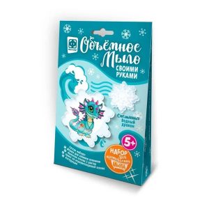 Объемное мыло "Снежинка. Водный дракон"