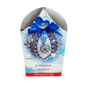 Новогодний шар из пайеток "Северное сияние"