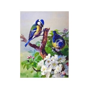 Алмазная мозаика «Синички», 20х30 см