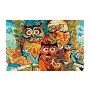 Картина по номерам «Совушки» 20*30 см