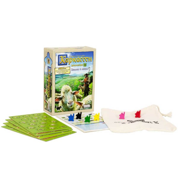 Настольная игра "Каркассон. Холмы и овцы" (дополнение), Hobby World Настольная игра "Каркассон. Холмы и овцы" (дополнение), Hobby World