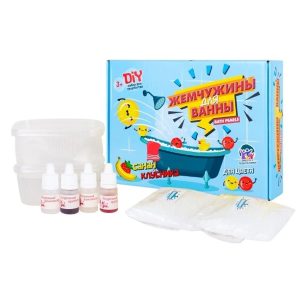 Набор "Юный Парфюмер. Жемчужины для ванны. Банан и клубника"