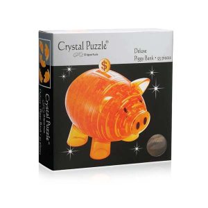3D головоломка Crystal Puzzle Свинья копилка золотая